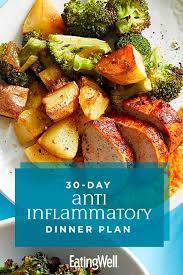 30 Day Anti Inflammatory Dinner Plan Healthy Meal Plans Nutritious Meal Plan Healthy Meals For Kids