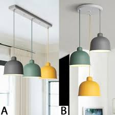 Minimalist Colorful Dome Lighting Fixture Metallic 3 Light Ceiling Pendant Light For Living Room Beautifulhalo Com
