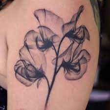 Justin Jakus Black Diamond Tattoo Pea Tattoo Sweet Pea Tattoo X Ray Flower Tattoo