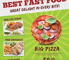 Us Lettersize Pizza Flyer Template Food Restaurant Recipes Pizza Flyer