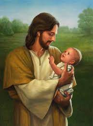Jesus And Baby Painting By David Lindsley