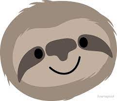 More images for how to draw a sloth face easy » Happy Lazy Sloth Face Sticker By Anartsysoul In 2021 Sloth Art Sloth Drawing Cute Sloth