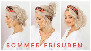 Sommer Frisuren Mit Einem Tuch Tragen Olesjaswelt Youtube Sommerfrisuren Haar Styling Frisuren
