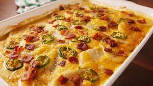 Jalapeno Popper Scalloped Potatoes Delish Com Scalloped Potatoes Recipes Cooking Recipes