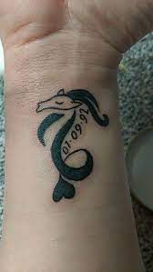 Its upper body is goat and lower body is sea creature. Zodiac Sign Tattoos Capricorn Tattoos Capricorn Tattoo Unique Tattoos Tattoos