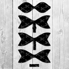 Printable free hair bow template svg. Hair Bow Svg Dxf Png Cut File Diy Bow Template