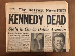 Found This Newspaper Of Jfk While Going Through Some Of My Grandpas Things Jfk Words Detroit News