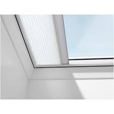 velux plissegordijn elektrisch koepel fmg 100100 1016 wit gordijnen dakraam kleine ramen