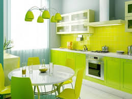 bright green and yellow kitchen designs
