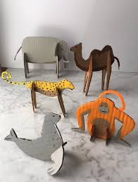 Recycled Cardboard Zoo Animals Super Make It Cardboard Animals Kids Art Projects Cardboard Crafts
