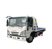 Japan ISUZU KV100 5 Tons Flatbed Tow Trucks Wreckers 6 Wheels Recovery  Truck for Sale