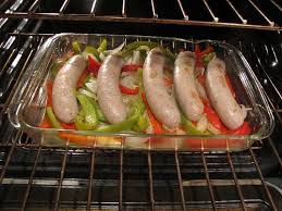 Baked Italian Sausage With Peppers Onions Idiot S Kitchen Italian Sausage Recipes Stuffed Peppers Recipes