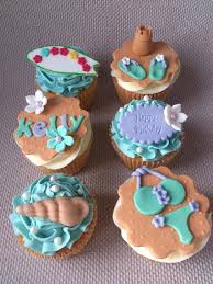 Great for kids to make! Beach Themed Cupcakes Cake By Dollybird Bakes Cakesdecor
