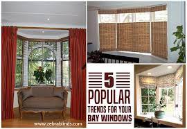 If you want to utilize bay window treatments that treat the bay as a distinct and whole space, consider panel curtains that cover the length of the windows. Popular Bay Window Design Ideas And Trends Zebrablinds Canada
