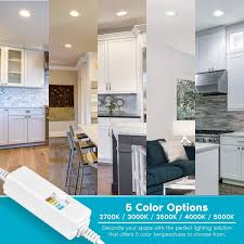 Produces a soft white light that's crisper than 2700k, similar to halogen lamps. Industrial Electrical 3000k 4000k 5000k 15w Color Temperature Selectable Dimmable Canless Led Recessed Lighting 6 Inch With Jbox 6 Pack Housing Trim Kits