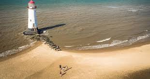 The beautiful village with sandy...