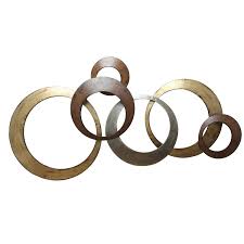 Bismillah gold metallic leaf with a grey backround. Metal Wall Art Circles Ideas On Foter