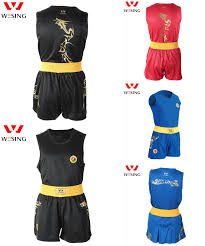 Visit To Buy Wesing Wushu Sanda Uniform Kick Boxing Suit Martial Art Set Sanshou Suit Approved Iwuf For Cometetion Dragon Print Kickboxing Wushu Martial