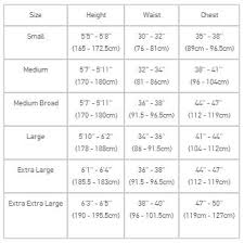 39 Abiding Dry Suit Size Chart