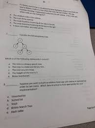 (c) display only the leaves of the tree. Solved Eham Id 6 Binary Search Tree Allowed Duplicates Way Delete Node Ina Tree Node Two Children Q38430841