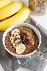 Porridge Au Chocolat Et A La Banane Recettes Saines Petit Dejeuner Recette Porridge Recette Petit Dej