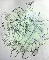 Junko Enoshima Ryoko Otanashi Kawaii Art Danganronpa Trigger Happy Havoc Danganronpa