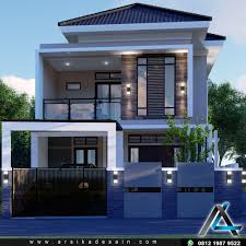 Bayangkan betapa nikmatnya melepas penat selesai bekerja serta bersantai bersama keluarga di ruang keluarga atau ruang tidur.bentuk rumah impian memang dapat saja tidak sama untuk setiap. Desain Rumah Hook 2 Muka 2 Lantai Cek Bahan Bangunan