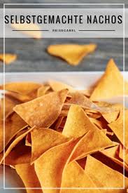 Klar Kann Man Nachos Oder Tortilla Chips Auch Sehr Gut Kaufen Aber Man Kann Es Auch Mal Selbst Machen Die Nachos Rezept Tortilla Chips Rezept Chips Rezept