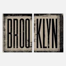 Pin By Glory Sha On Art That Makes Me Smile Poster Prints Typography Brooklyn Style
