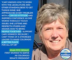 Joan Fitz-Gerald has been a leader in Colorado for years who has broken  multiple barriers for women in Colorado politics. To start her career in  elected office, she was the first woman