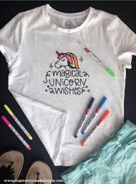 Inspire a love of reading with amazon book box for kids. Diy Unicorn Coloring Shirt With Cricut Easypress 2 Inspiration Made Simple Diy Disney Shirts Fabric Markers Kids Fabric