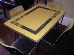 chrome kitchen table, retro dining table