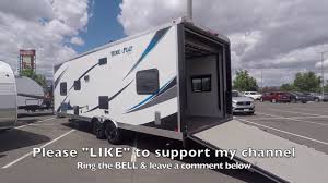 25 ft 5th wheel trailers. Checking Out A 25ft Toy Hauler Sleeps 6 And Bring The Dirtbikes Youtube