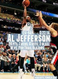 Al Jefferson 3 22 14 Al Jefferson Video News Trail Blazers