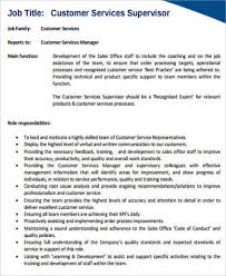 free 8+ sample customer service resume