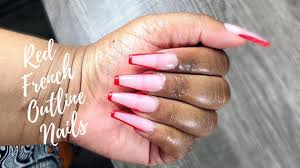 We did not find results for: Diy Red French Outline Nails Press On Nails Coffin Shape Long Nails No Acrylic Jade Otaru Youtube
