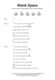 At the disco) available now. Taylor Swift Blank Space Sheet Music Download Pdf Score 122243
