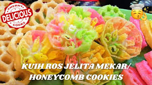 Cuci bersih kacang hijau, tiriskan. Ep 69 Sukatan Tepat Kuih Goyang Kuih Ros Jelita Mekar Honeycomb Cookies Sherry Cooks Eng Sub Youtube