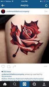 Rose Inside Maple Leaf Tattoo Neck Tattoo Side Piece Tattoos Bird Tattoos For Women