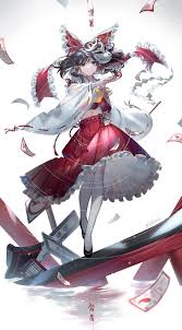shrine maiden of paradise touhou 霊夢 かわいい 芸術的アニメ少女 東方 かわいい