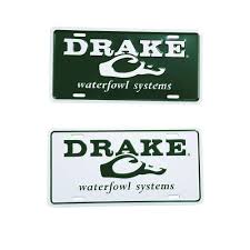 1934 drake logo 3d models. Final Flight Outfitters Inc Drake Waterfowl Drake Logo License Plate