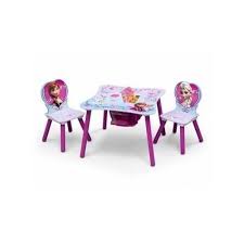 Disney Frozen Elsa Anna Wooden Table Chair Set W Storage Kids Girls Craft Snack Kids Table And Chairs Toddler Table Storage Chair