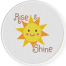 Cross stitching is enjoying a resurgence in popularity as crafters look for different ways to express their creativity. Rise And Shine Cross Stitch Pattern Daily Cross Stitch