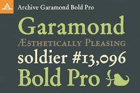 Archive Garamond Bold Pro