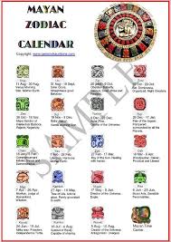 Mayan Zodiac Calendar Free Shipping Mayan Zodiac Mayan Tattoos Zodiac Calendar