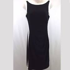 Chaps Black And White Sheath Dress Nwt Small White Sheath Dress Sheath Dress Clothes Design