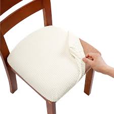Shop with afterpay on eligible items. Buy Algaiety Dining Chair Covers Chair Slipcovers For Dining Room Stretch Jacquard Dining Chairs Covers Set Of 4 Removable Washable Anti Dust Chair Seat Covers Seat Covers For Chairs Ivory Online In Turkey