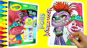 Add some color to the picture and bring the cute looking queen and her crown to life. Dreamworks Trolls World Tour Coloring Poppy Barb And Playing Games Youtube