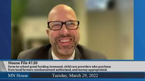 Tri-Valley Child Nutrition Services Manager, Jami Rokala, serves as the  testifier for Rep. Lippert's HF 4120 Farm to School & Early Care bill