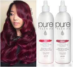 Keep Your Red Color Fresh With Red And Cherry Pure Blends Hair Care Color Depositing Shampoo Pure Products